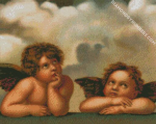 cherub diamond painting