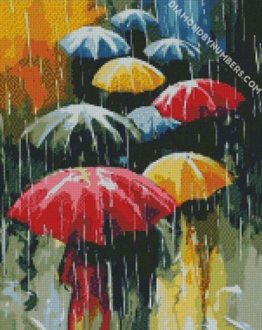 colorful umbrellas diamond paintings