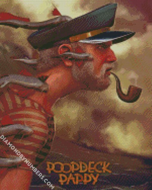 cool fisherman diamond painting