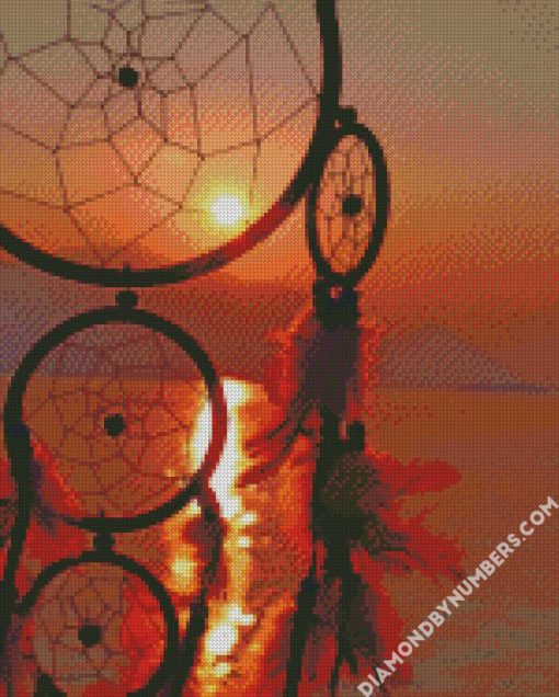 dream catcher sunset diamond paintings