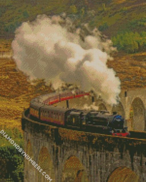glenfinnan viaduct diamond painting