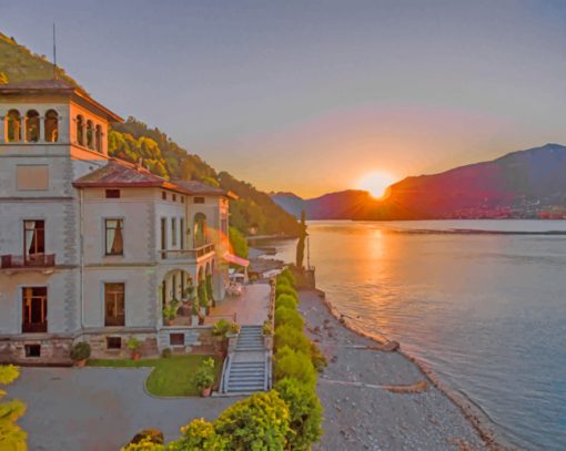 Lake Como Bellagio paint by numbers