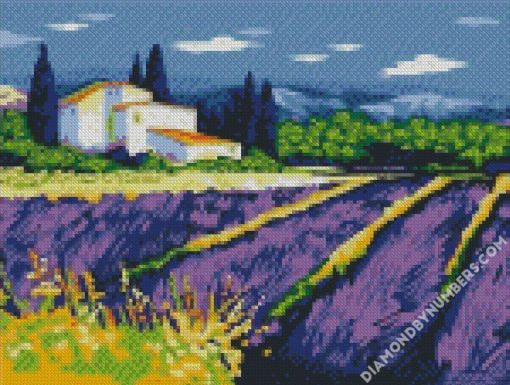 levender field diamond paintings