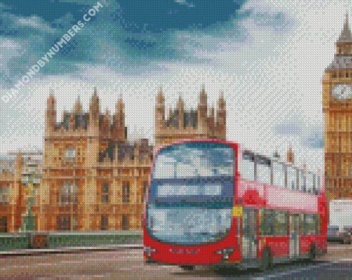 london bus diamond paintings
