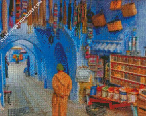 moroccan traditional street diamond paintings