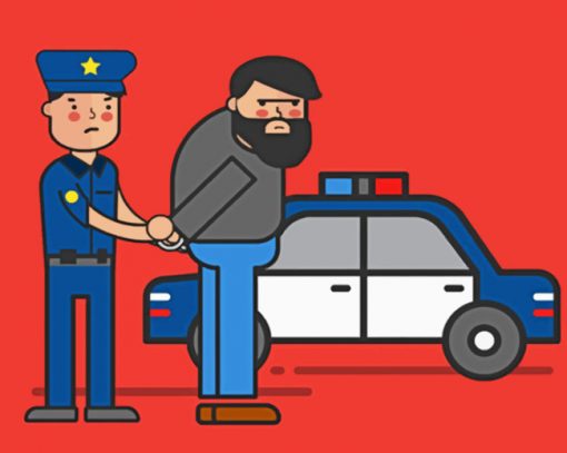 Police Illustration paint by numbers