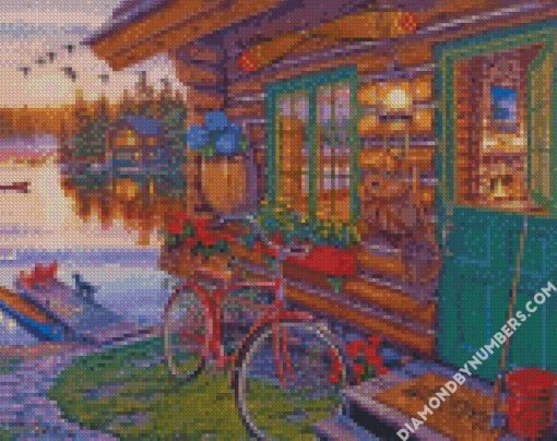 sunset Darrell Bush diamond paintings