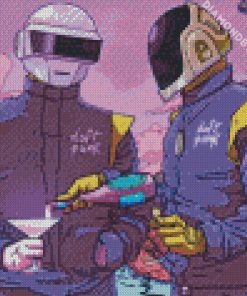 Cool daft punk diamond painting