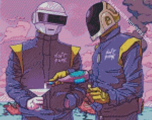 Cool daft punk diamond painting