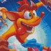 Crash Bandicoot game diamond painting