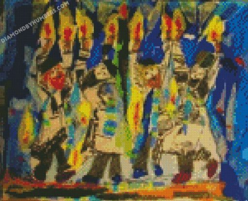 Joyous Flames art Diamond Paintings