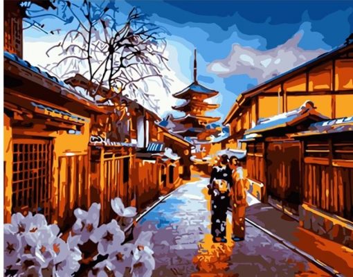 Kyoto Night Paint by numbers
