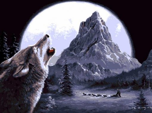 Wild Wolf paint by numbers