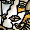 Abstract Cubism Faces Paint by numbers