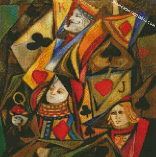 abstract poker cards Diamond Paintings