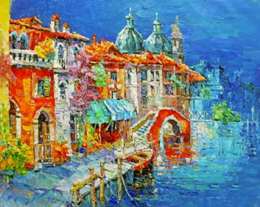 Abstract Venice Italy paint by numbers