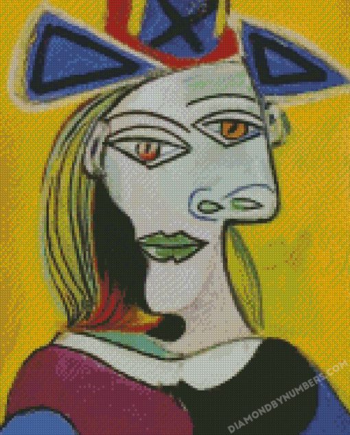 aesthetic abstract face diamond paintings