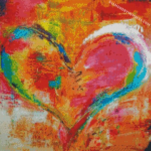 aesthetic abstract heart Diamond Paintings