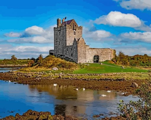 aesthetic-irish-castle-paint-by-number