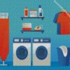 aesthetic laundry room diamond paintings