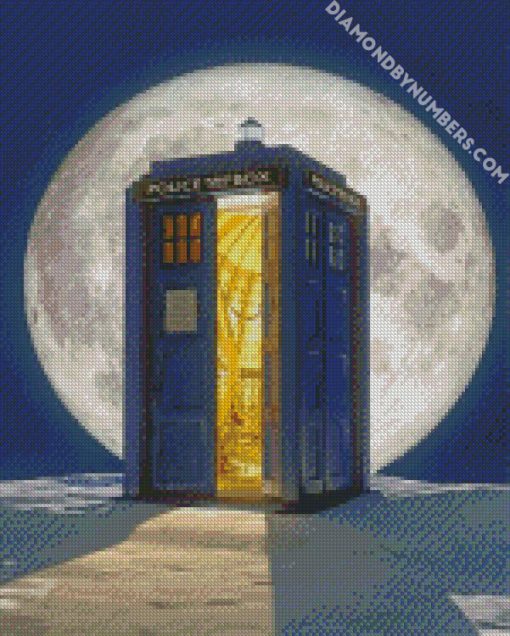 aesthetic tardis diamond paintings