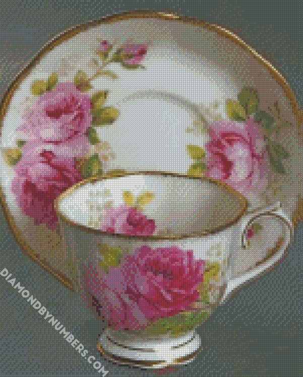 aesthetic tea set diamond paintings aesthetic tea set diamond painting