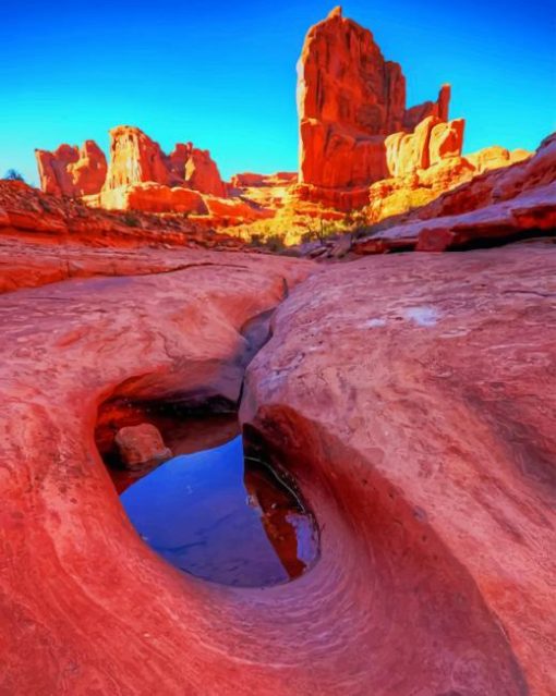 Arches National Park Pools Piant by numbers