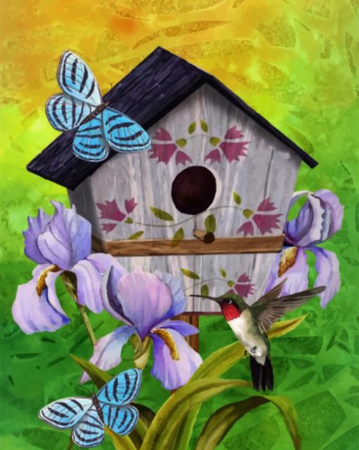 Bird House paint by numbers
