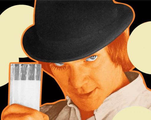 Clockwork Orange Getty Ringer paint by numbers
