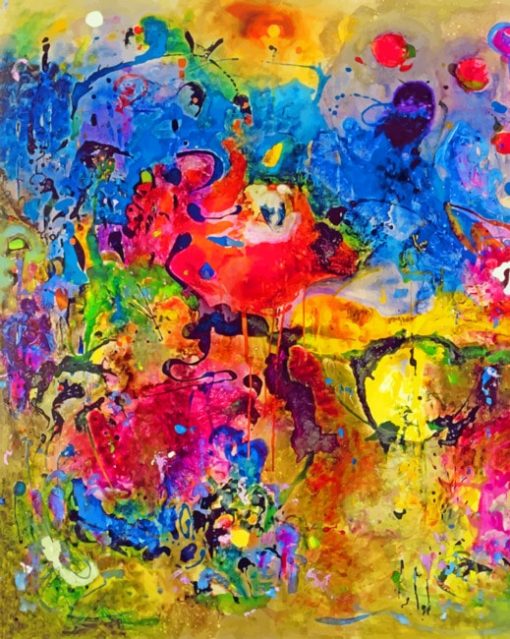 Colorful Abstract Art paint by numbers