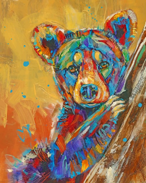 Colorful Bear Paint by numbers