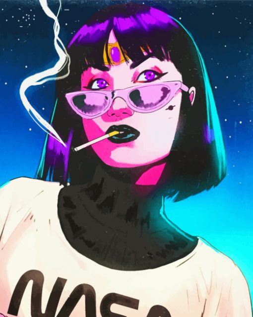 Cyberpunk Art paint by numbers