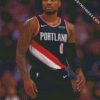 damian lillard basketball diamond painting