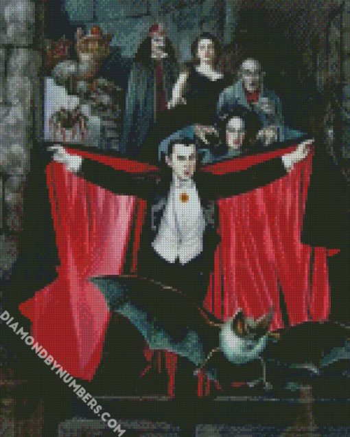 dracula family diamond painting