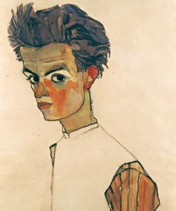 Egon Schiele Self Portrait Paint by numbers
