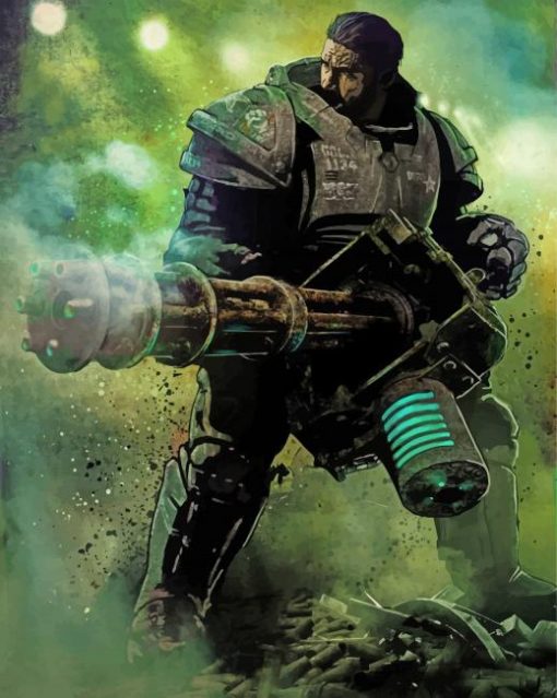 Fallout The Commander Paint by numbers