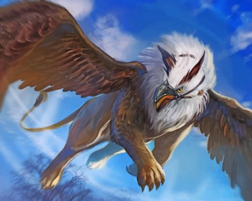 Flying Griffin paint by numbers
