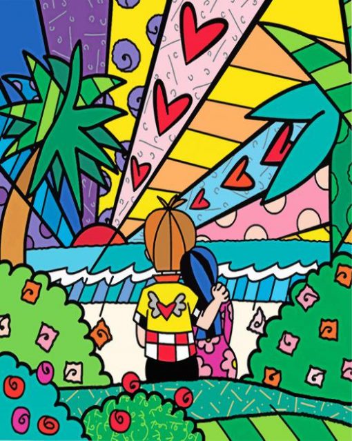 Folk Art Couple Paint by numbers