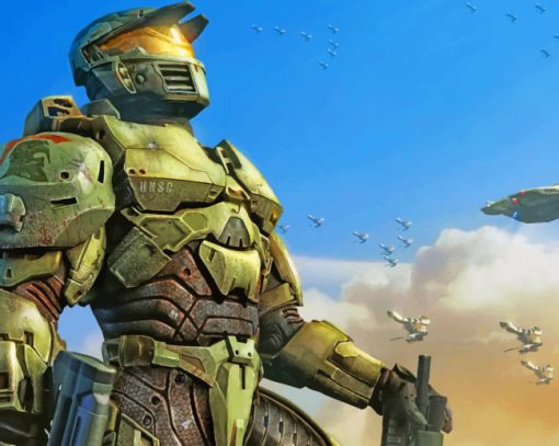 Halo Illustration paint by numbers