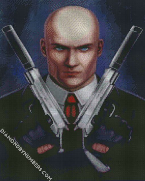 hitman illustration diamond paintings