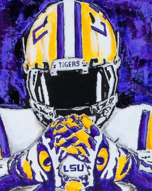 Lsu Football Paint by numbers