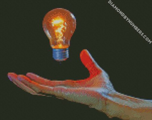 itss light bulb liberation diamond painting