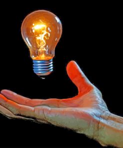 Aesthetic Light Bulb paint by numbers