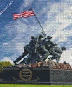 iwo jima memorial diamond painting