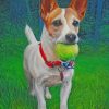 Jack Russell Carrying A Ball Paint by numbers