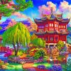 Japanese Park Ppaint by numbers