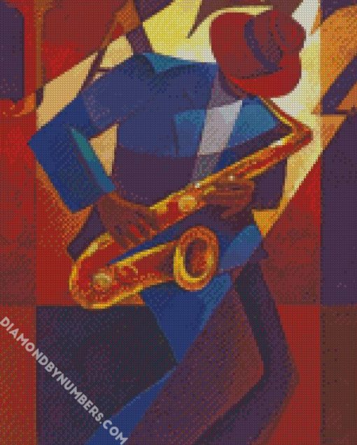 keith mallet jazz musician diamond paintings