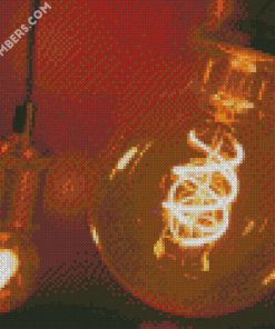 light bulb diamond painting