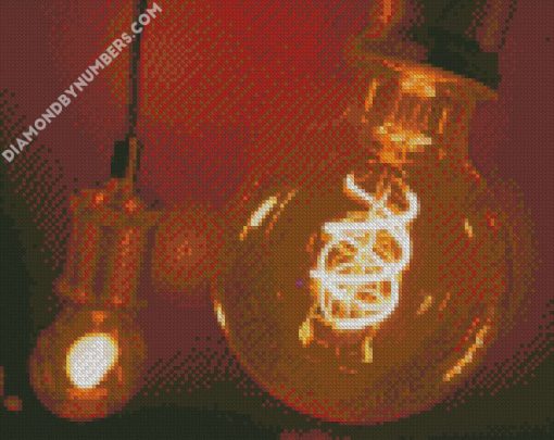 light bulb diamond painting