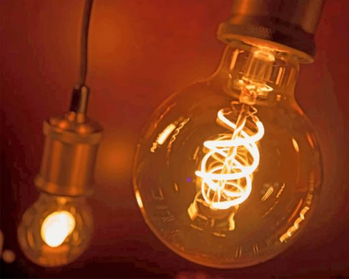 Light Bulb paint by numbers